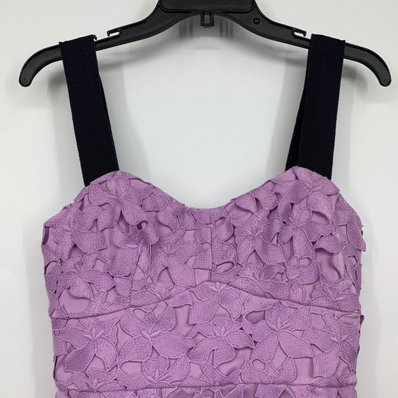 J.Crew Dress Purple Lace Sleeveless Sweetheart Midi NWT - Picture 3 of 10